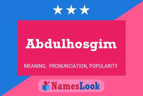 Abdulhosgim Naam Poster