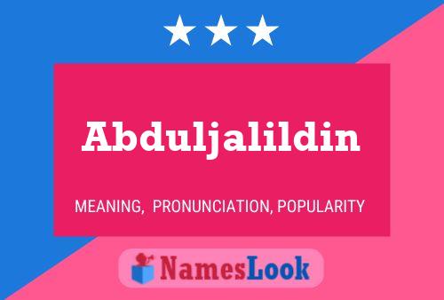 Abduljalildin Naam Poster