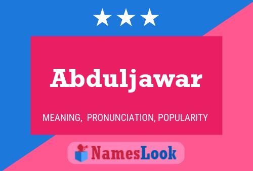 Abduljawar Naam Poster