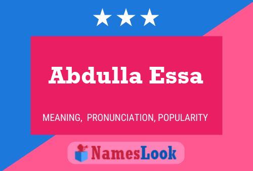 Abdulla Essa Naam Poster