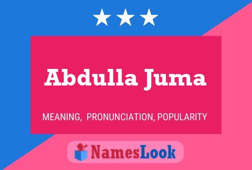 Abdulla Juma Naam Poster