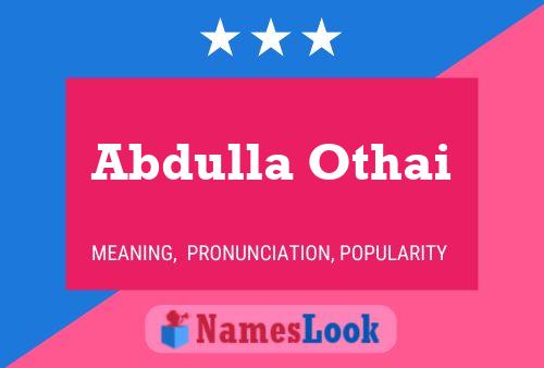 Abdulla Othai Naam Poster