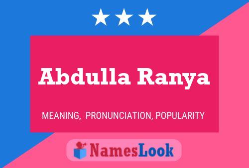 Abdulla Ranya Naam Poster