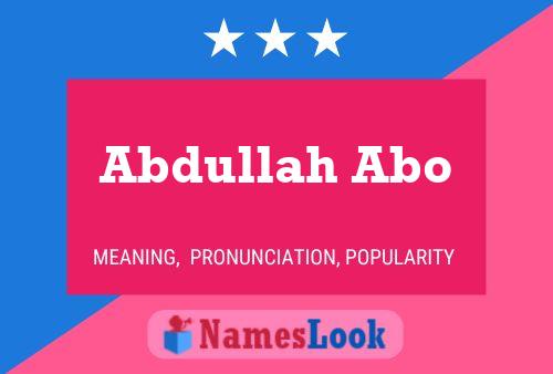 Abdullah Abo Naam Poster