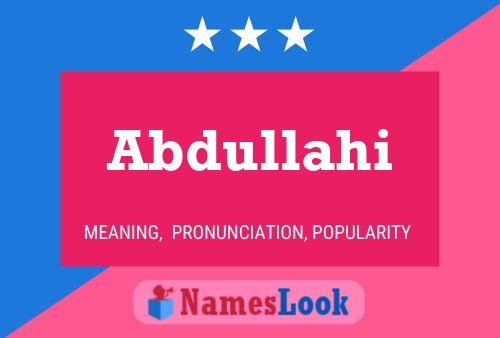 Abdullahi Naam Poster