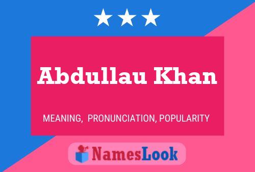 Abdullau Khan Naam Poster