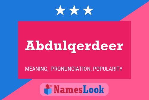 Abdulqerdeer Naam Poster