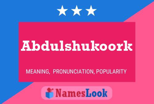 Abdulshukoork Naam Poster