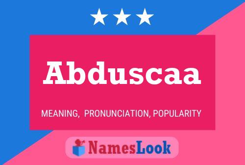 Abduscaa Naam Poster