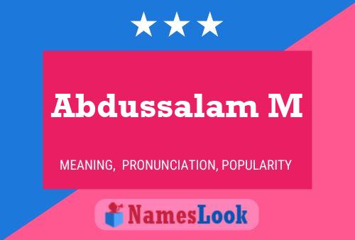 Abdussalam M Naam Poster