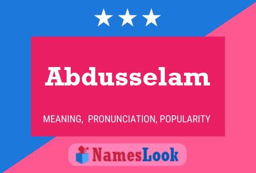 Abdusselam Naam Poster