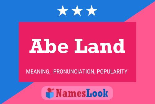 Abe Land Naam Poster