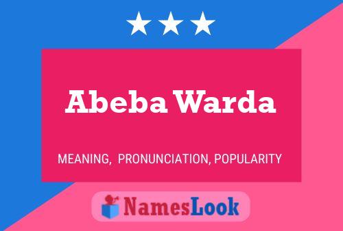 Abeba Warda Naam Poster