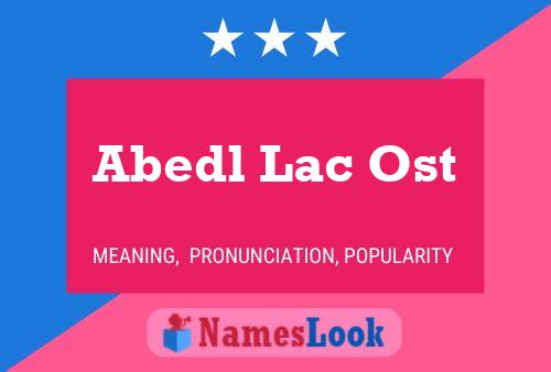 Abedl Lac Ost Naam Poster