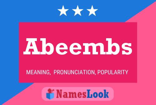 Abeembs Naam Poster