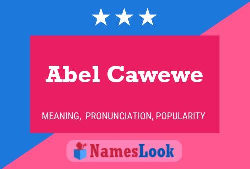 Abel Cawewe Naam Poster