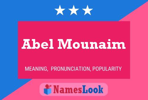 Abel Mounaim Naam Poster