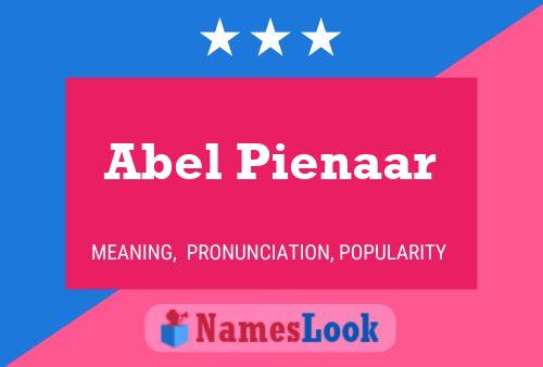 Abel Pienaar Naam Poster