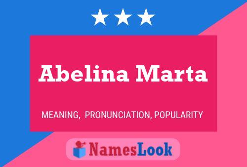 Abelina Marta Naam Poster