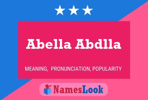 Abella Abdlla Naam Poster