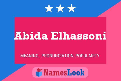 Abida Elhassoni Naam Poster