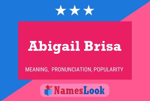 Abigail Brisa Naam Poster