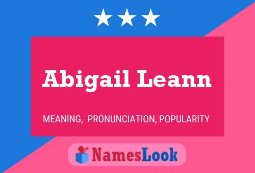 Abigail Leann Naam Poster