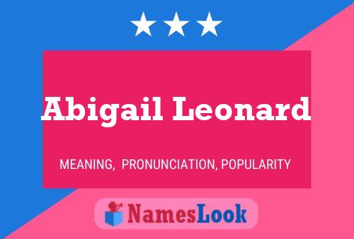 Abigail Leonard Naam Poster