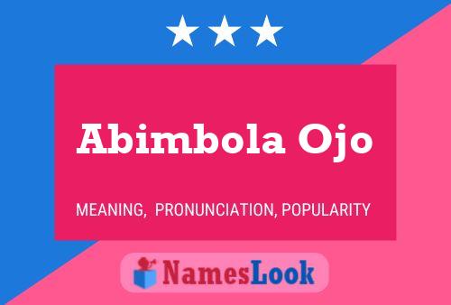 Abimbola Ojo Naam Poster