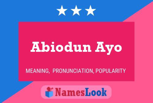 Abiodun Ayo Naam Poster