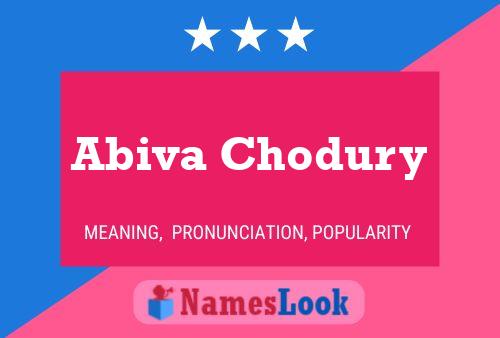 Abiva Chodury Naam Poster