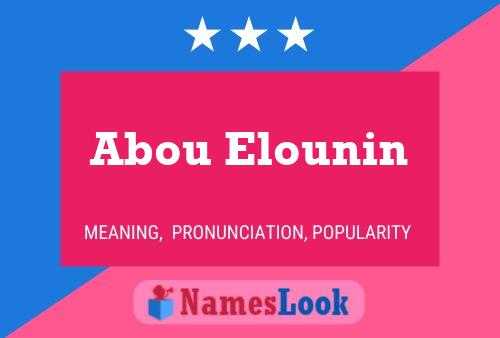 Abou Elounin Naam Poster