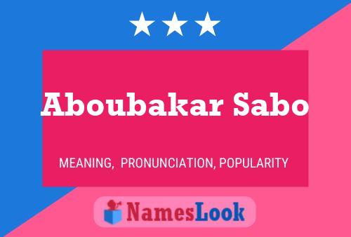 Aboubakar Sabo Naam Poster