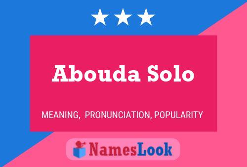 Abouda Solo Naam Poster