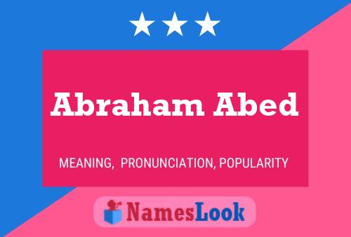 Abraham Abed Naam Poster