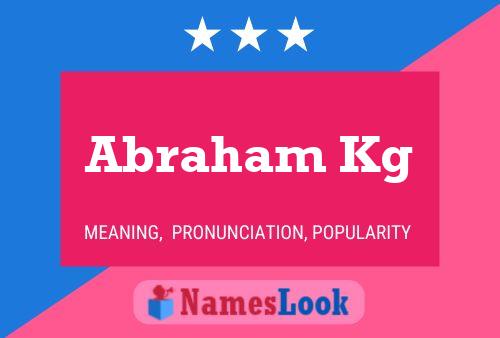 Abraham Kg Naam Poster