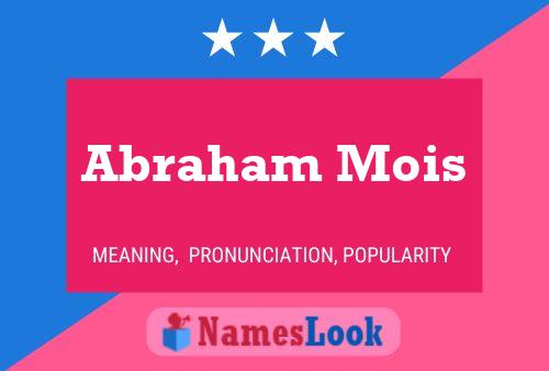 Abraham Mois Naam Poster