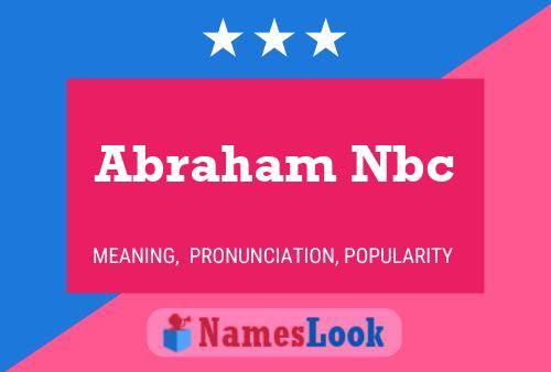 Abraham Nbc Naam Poster