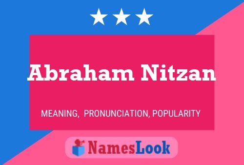 Abraham Nitzan Naam Poster