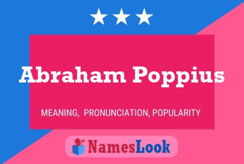 Abraham Poppius Naam Poster