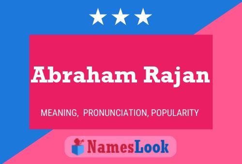 Abraham Rajan Naam Poster