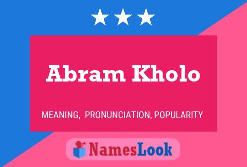 Abram Kholo Naam Poster