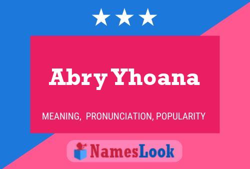 Abry Yhoana Naam Poster