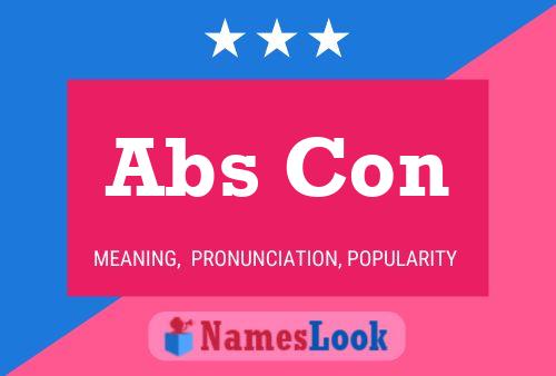 Abs Con Naam Poster