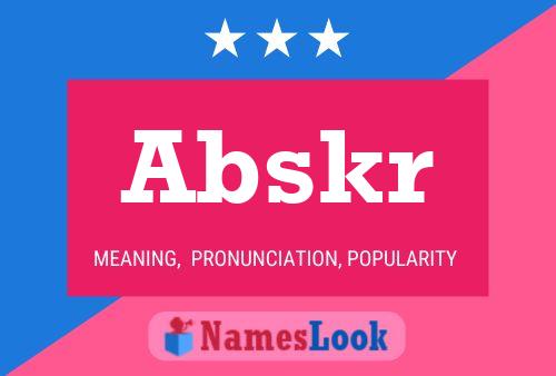 Abskr Naam Poster