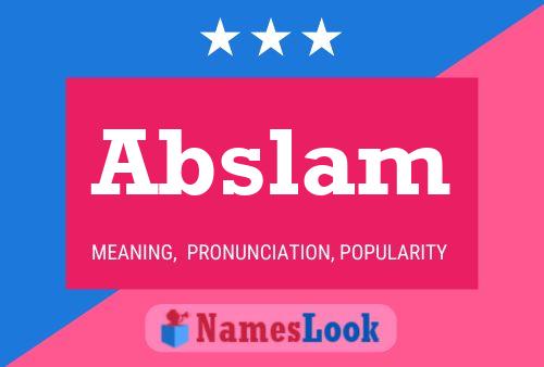 Abslam Naam Poster