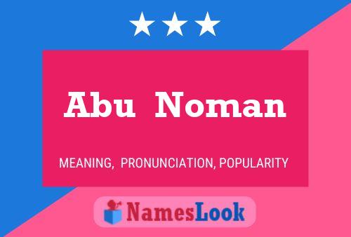 Abu  Noman Naam Poster