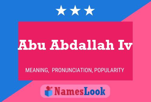 Abu Abdallah Iv Naam Poster