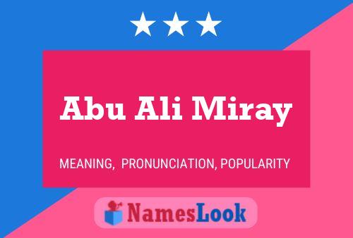 Abu Ali Miray Naam Poster