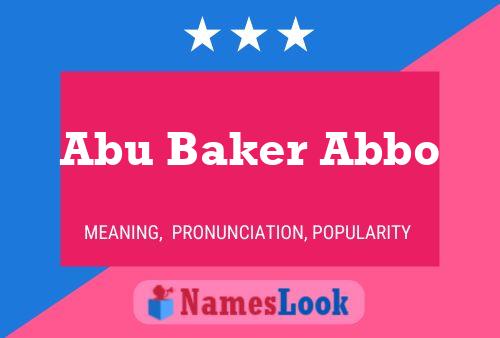 Abu Baker Abbo Naam Poster